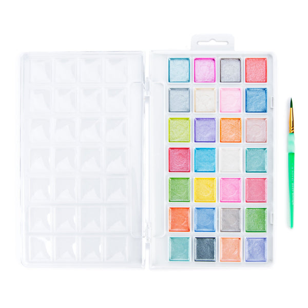 Royal And Langnickel RTN-184 | 29pc Pearlescent Watercolor Painting Art Set
