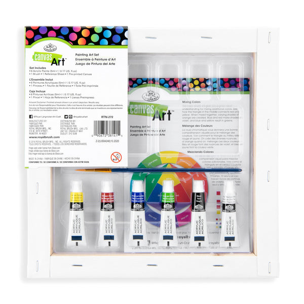 Royal And Langnickel RTN-272 | Canvas Art™ 9pc Acrylic Painting "Pow " Art Set