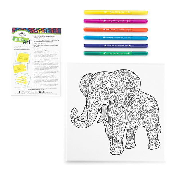 Royal And Langnickel RTN-274 | Canvas Art™ Markers Elephant