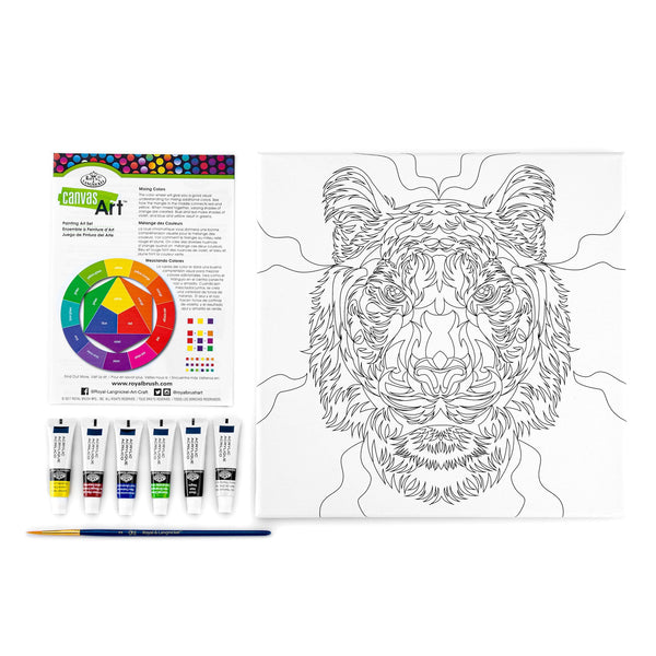 Royal And Langnickel RTN-280 | Canvas Art™ Paint Colorful Tiger