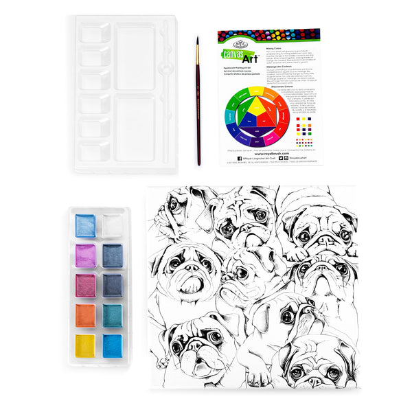 Royal And Langnickel RTN-290 | Pearlescent Paint Canvas Art-Puppy