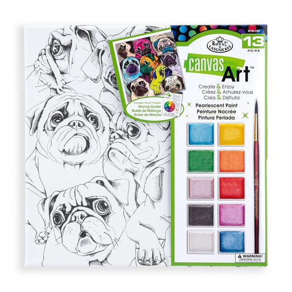 royal and langnickel RTN-290 | Pearlescent Paint Canvas Art-Puppy