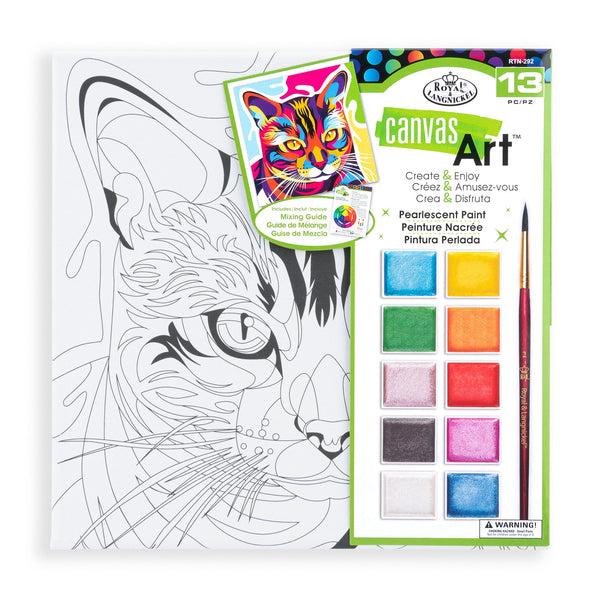 royal and langnickel RTN-292 | Pearlescent Paint Canvas Art-Cat