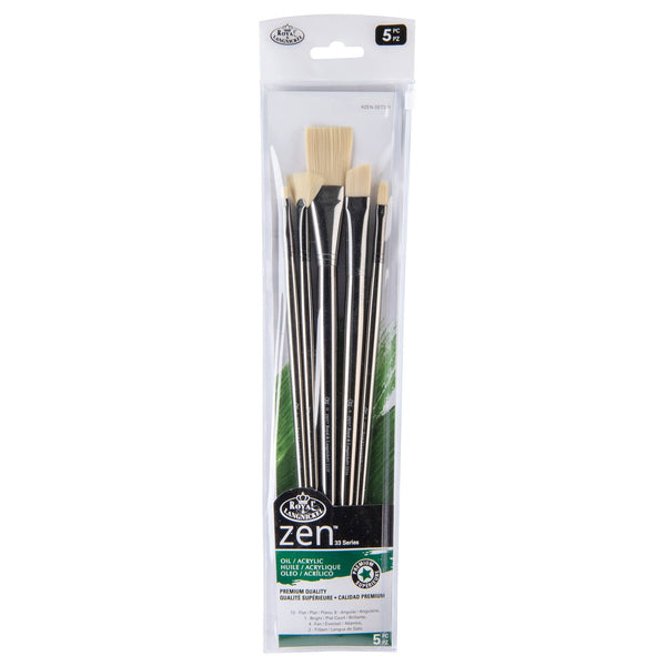 Royal And Langnickel RZEN-SET331-ZP | Zen™ 33 Series 5pc Long Handle Variety Brush Set