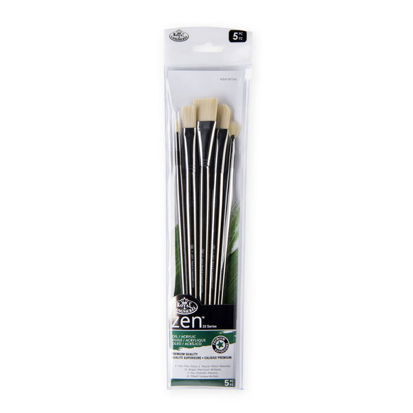 Royal And Langnickel RZEN-SET332-ZP | Zen™ 33 Series 5pc Long Handle Variety Brush Set