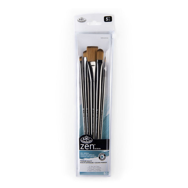 Royal And Langnickel RZEN-SET431-ZP | Zen™ 43 Series 5pc Long Handle Variety Brush Set