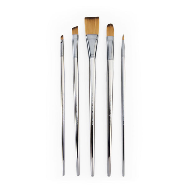 royal and langnickel RZEN-SET431-ZP | zen™ 43 Series 5pc Long Handle Variety Brush Set
