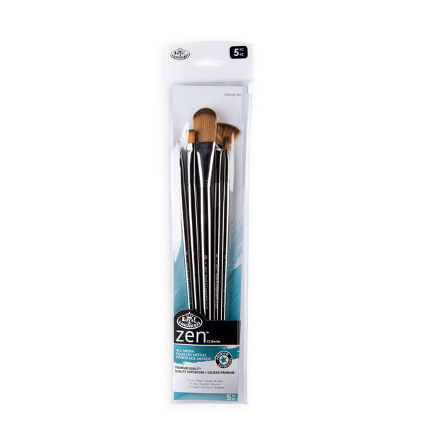 Royal And Langnickel RZEN-SET432-ZP | Zen™ 43 Series 5pc Long Handle Variety Brush Set