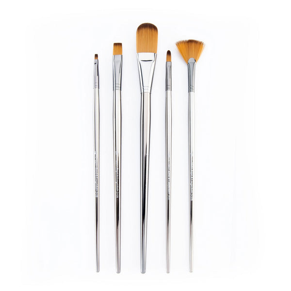 royal and langnickel RZEN-SET432-ZP | zen™ 43 Series 5pc Long Handle Variety Brush Set