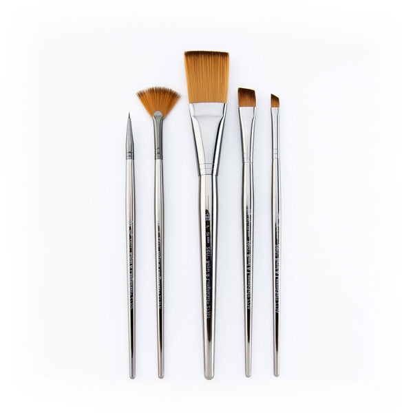 royal and langnickel RZEN-SET731-ZP | zen™ 73 Series 5pc Standard Handle Variety Brush Set