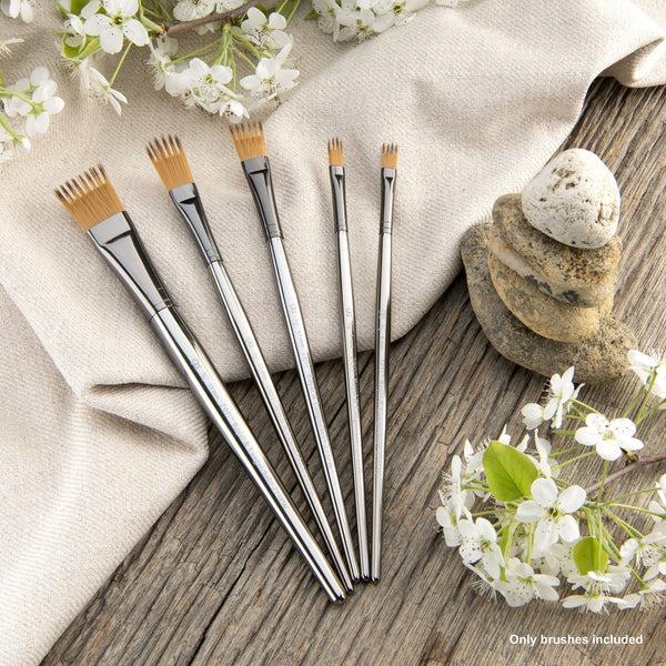 Royal And Langnickel RZEN-SET737-ZP | Zen™ 73 Series 5pc Standard Handle Wisp Brush Set