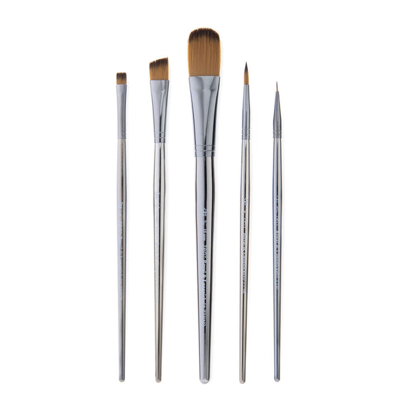 royal and langnickel RZEN-SET740-ZP | zen™ 73 Series 5pc Standard Handle Variety Brush Set