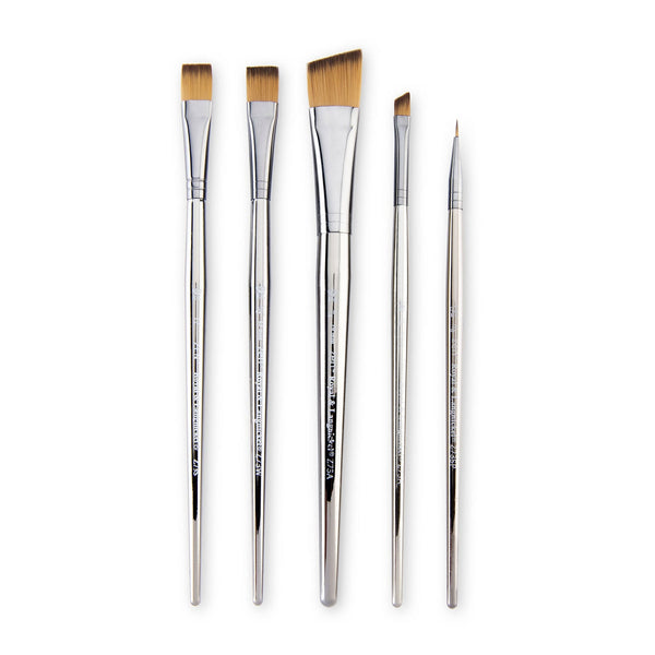 royal and langnickel RZEN-SET741-ZP | zen™ 73 Series 5pc Standard Handle Variety Brush Set