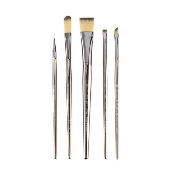 royal and langnickel RZEN-SET931-ZP | zen™ 93 Series 5pc Standard Handle Variety Brush Set