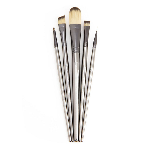 royal and langnickel RZEN-SET932-ZP | zen™ 93 Series 5pc Standard Handle Variety Brush Set