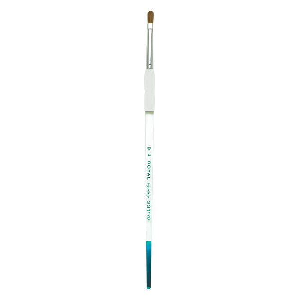 royal and langnickel SG1170 Series | Soft-Grip™ Sable Standard Handle Filbert Brush