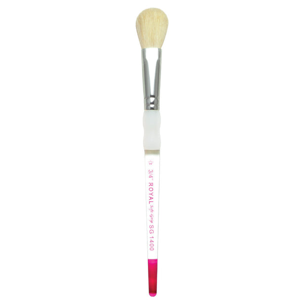 Royal And Langnickel SG1400 Series | Soft-Grip™ Standard Handle Natural Hair Blending Mop Brush