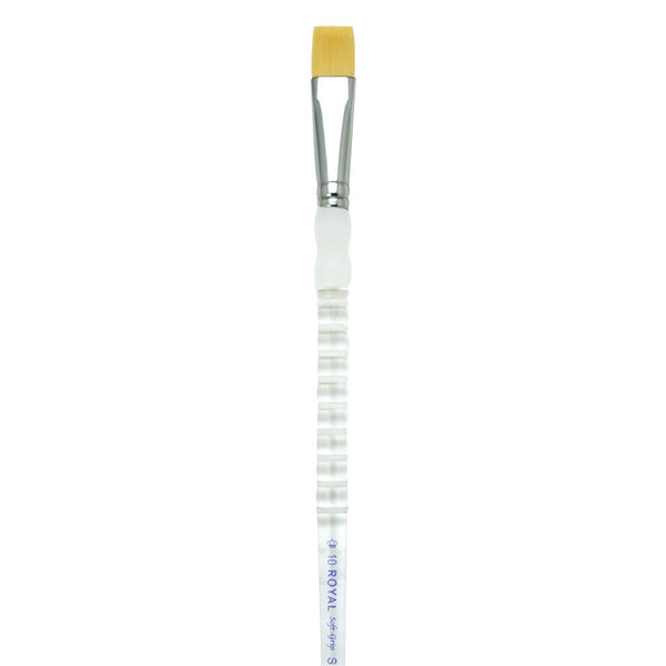 Royal And Langnickel SG157 Series | Soft-Grip™ Long Handle Gold Taklon Wash Brush