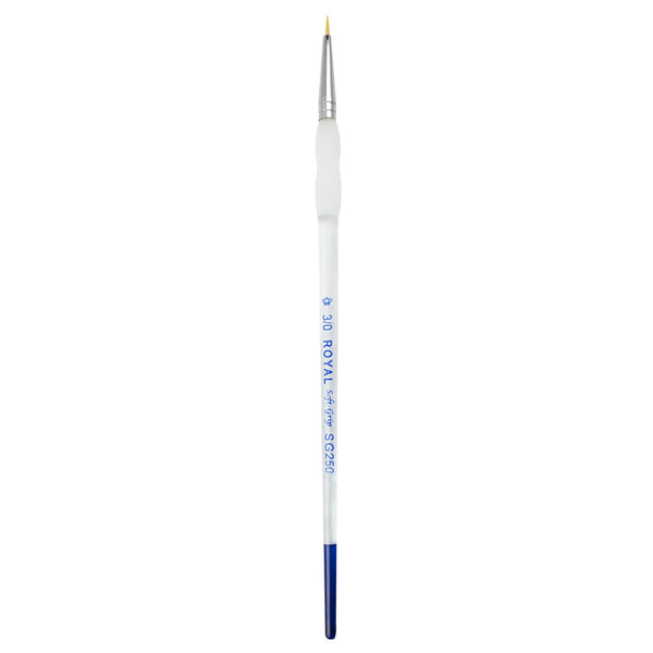 Royal And Langnickel SG250 Series | Soft-Grip™ Standard Handle Gold Taklon Round Brush