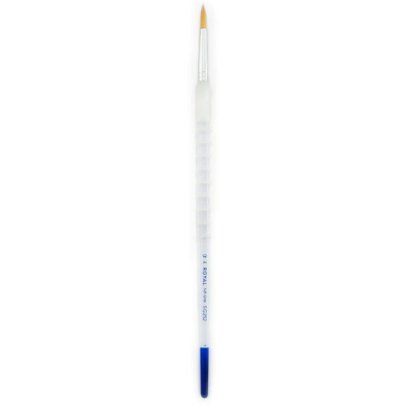 royal and langnickel SG252 Series | Soft-Grip™ Long Handle Gold Taklon Round Brush