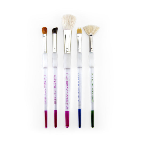 Royal And Langnickel SG306 | Soft-Grip™ 5pc Texture Variety Brush Set
