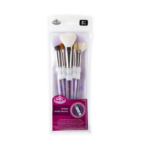royal and langnickel SG306 | Soft-Grip™ 5pc Texture Variety Brush Set