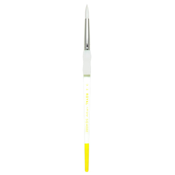 Royal And Langnickel SG4000 Series | Soft-Grip™ Standard Handle White Taklon Round Brush