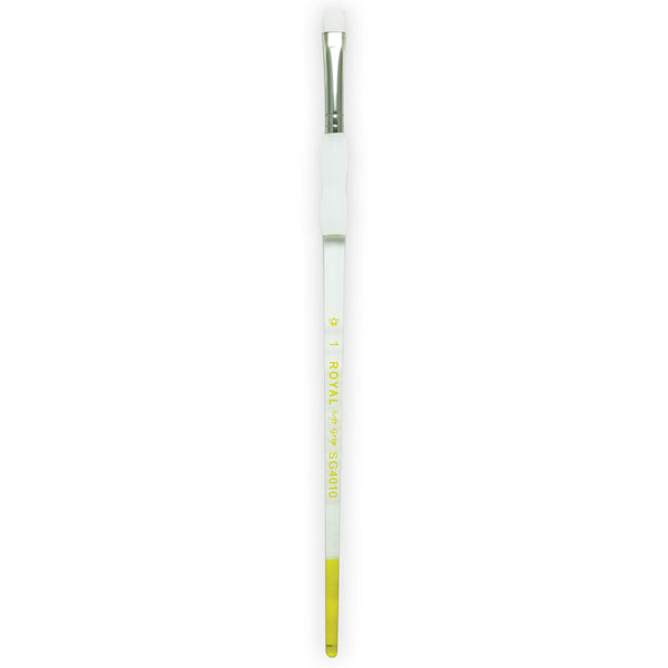 royal and langnickel SG4010 Series | Soft-Grip™ Standard Handle White Taklon Bright Brush