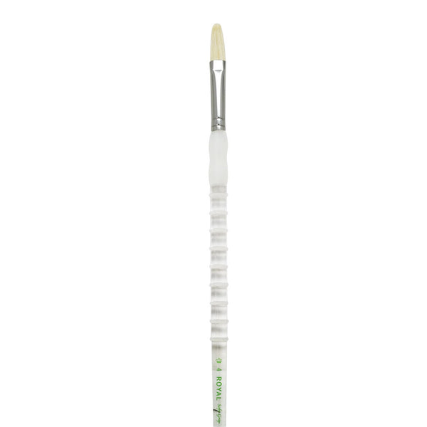 Royal And Langnickel SG404T Series | Soft-Grip™ Long Handle Natural Hair Filbert Brush