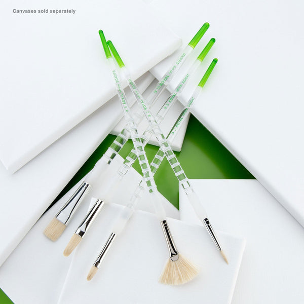 Royal And Langnickel SG505 | Soft-Grip™ 5pc Long Handle Bristle Variety Brush Set