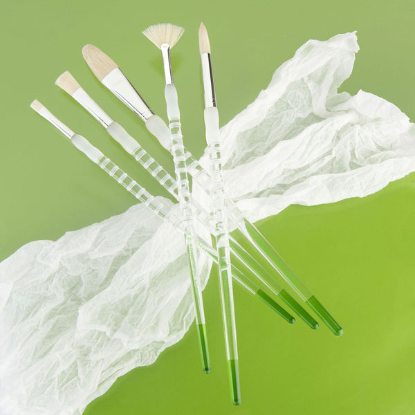 Royal And Langnickel SG506 | Soft-Grip™ 5pc Long Handle Bristle Brushes