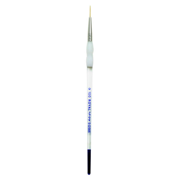Royal And Langnickel SG585 Series | Soft-Grip™ Standard Handle Gold Taklon Script Brush