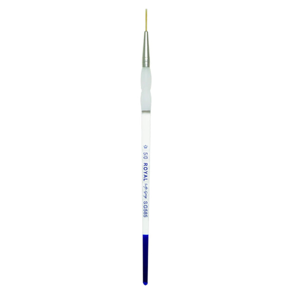 Royal And Langnickel SG585 Series | Soft-Grip™ Standard Handle Gold Taklon Script Brush