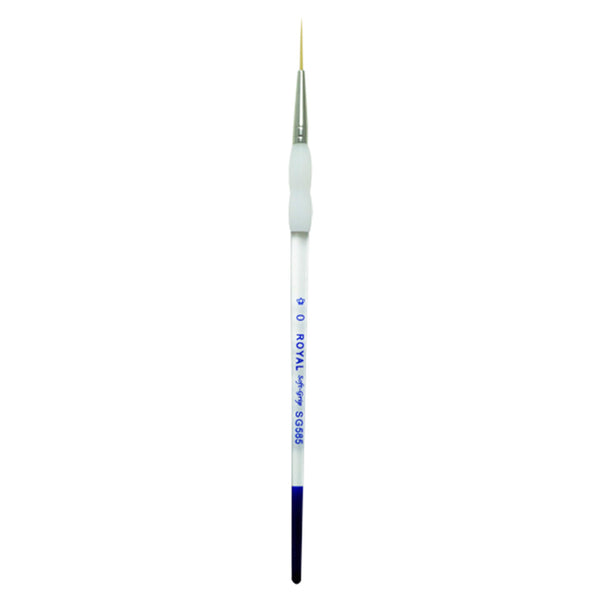 Royal And Langnickel SG585 Series | Soft-Grip™ Standard Handle Gold Taklon Script Brush