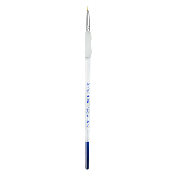 Royal And Langnickel SG595 Series | Soft-Grip™ Standard Handle Gold Taklon Liner Brush