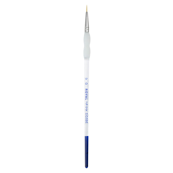Royal And Langnickel SG595 Series | Soft-Grip™ Standard Handle Gold Taklon Liner Brush