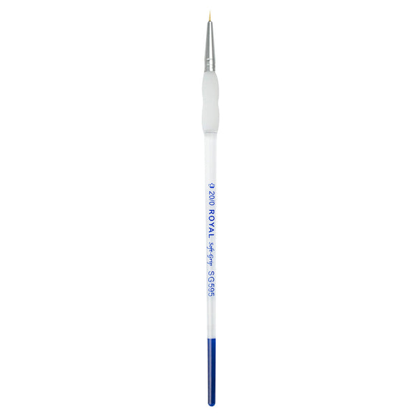 royal and langnickel SG595 Series | Soft-Grip™ Standard Handle Gold Taklon Liner Brush