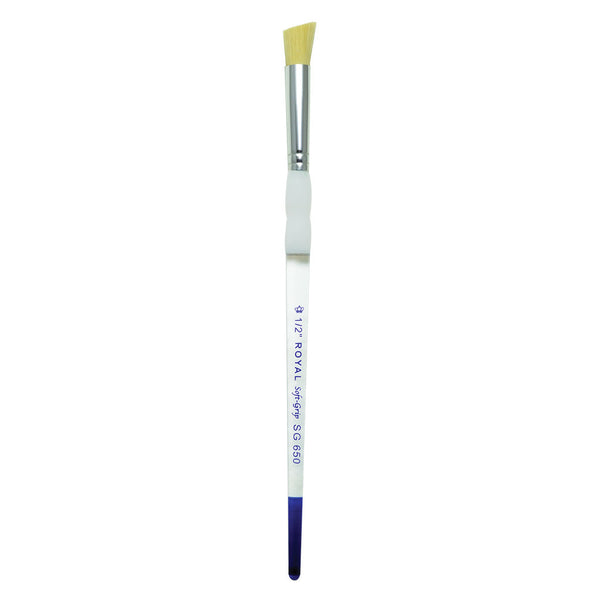 Royal And Langnickel SG650 Series | Soft-Grip™ Standard Handle Gold Taklon Deerfoot Brush