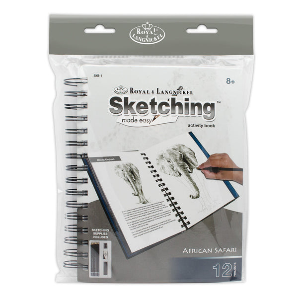 royal and langnickel SKB-1 | Sketching Made Easy™ African Safari Art Activity Book