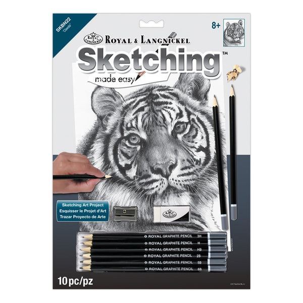 royal and langnickel SKBN22 | Sketching Made Easy™ 10pc 8.75" x 11.75" Clawdia Sketching Art Project