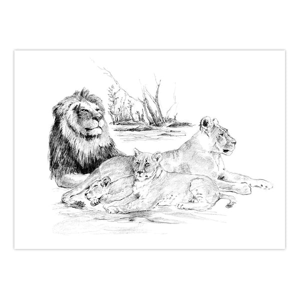 Royal And Langnickel SKBNL6 | Sketching Made Easy™ Lion Pride 10pc 11.25" X 15.375" Sketching Art Project