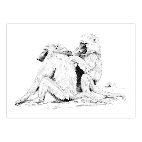 Royal And Langnickel SKBNL7 | Sketching Made Easy™ Baboons 10pc 11.25" X 15.375" Sketching Art Project
