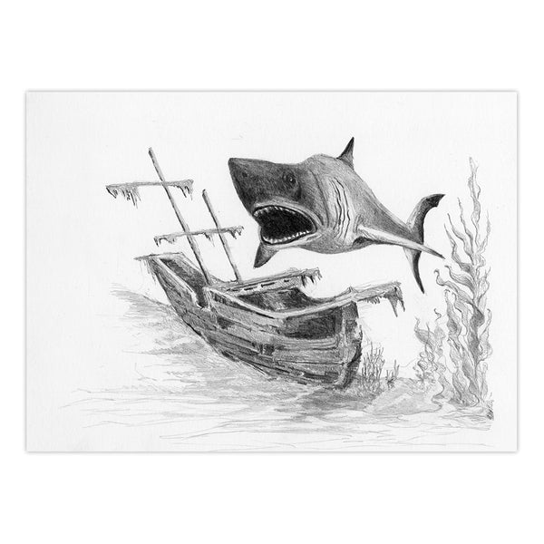 Royal And Langnickel SKMIN-105 | Sketching Made Easy™ Shark 8pc 5" X 7" Sketching Art Project