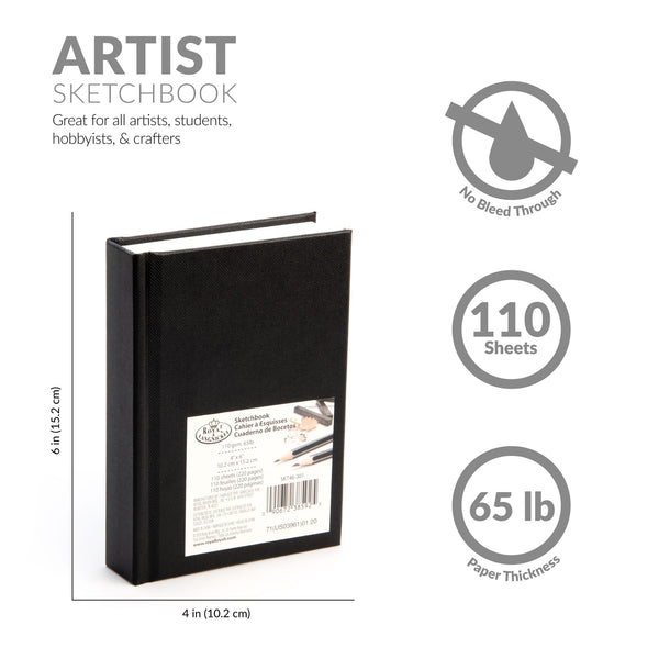Royal And Langnickel SKT46-301 | 4" X 6" Hardbound Sketchbook