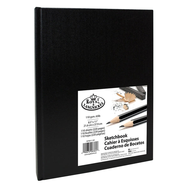 royal and langnickel SKT8511-301 | 8.5" x 11" Black Sketchbook