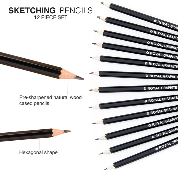 Royal And Langnickel SPEN-12 | Sketching Pencil Set - 12pc
