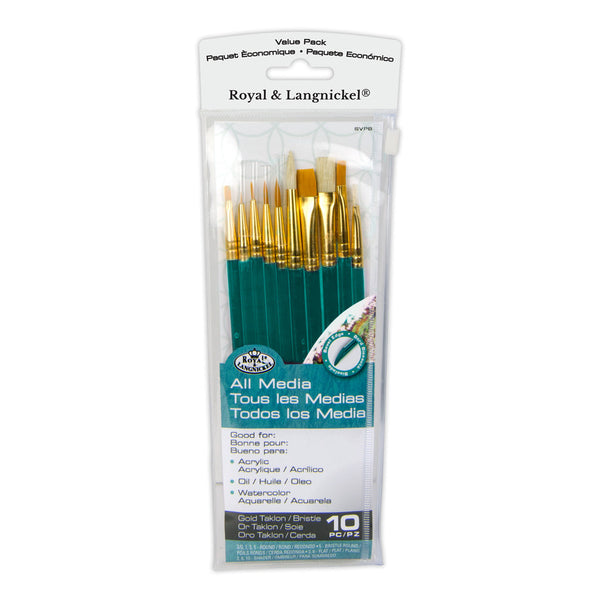royal and langnickel SVP8 | 10pc Natural Hair Variety Brush Set