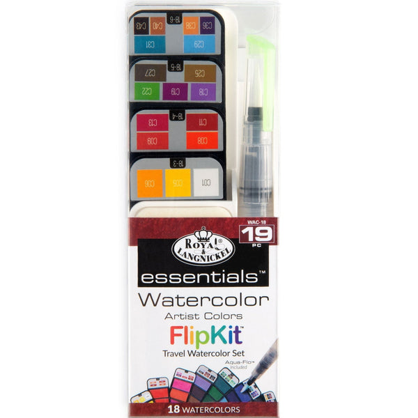 royal and langnickel WAC-18 | Essentials™ 19pc Watercolor Flip Kit royal and langnickel WAC-18 | Essentials™ 19pc Watercolor Flip Kit