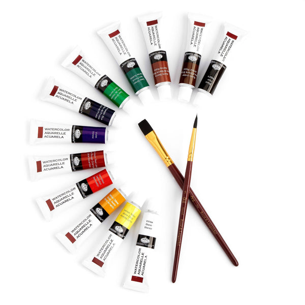 Royal And Langnickel WAT Series | Watercolor Paint Packs With Brushes - 12 Ml