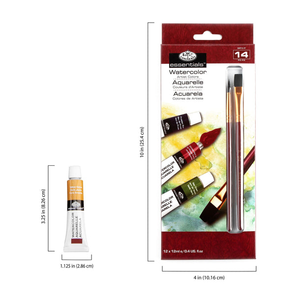 Royal And Langnickel WAT Series | Watercolor Paint Packs With Brushes - 12 Ml